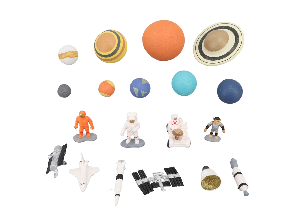 Primerox conjunto de Brinquedos de Astronauta e Planetas com Figuras de Espaço para Coleção e Aprendizagem