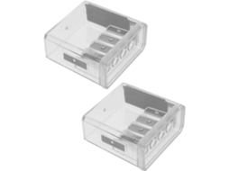 Porta-lápis manual, 2 unidades, leve, plástico e metal, Com