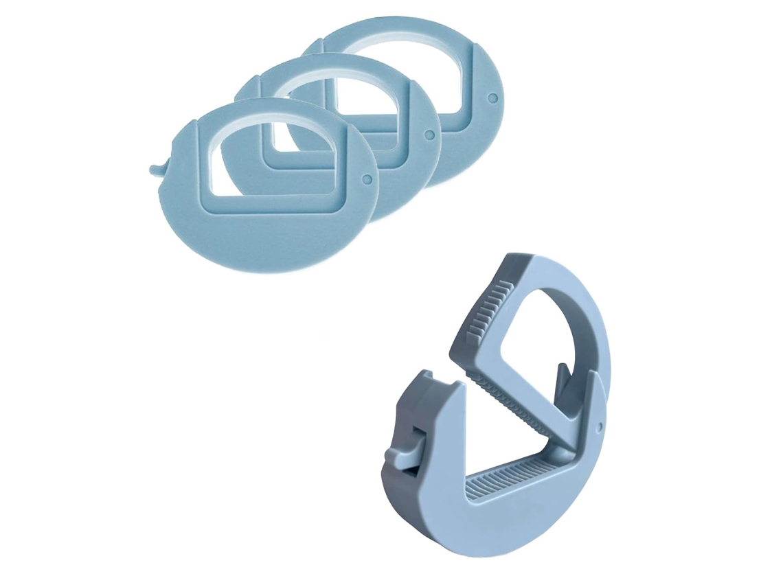 Conjunto De 4 Prendedores Reutilizáveis Para Sacos De Pão E Alimentos, Fecho Hermético, Para Cozinha, Despensa E Conservação De Embalagens