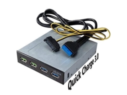 Painel De Carregamento Usb Akasa De 4 Portas Com Carga Rápida Dupla 3.0