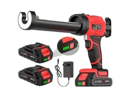 Pistola De Silicone, Controle De Velocidade Ajustável, Design Ergonômico, Vermelho(2 Bateria)