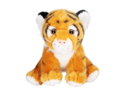 Primerox boneco de Pelúcia de Tigre Macio Presente de Aniversário Decoração Infantil Amarelo