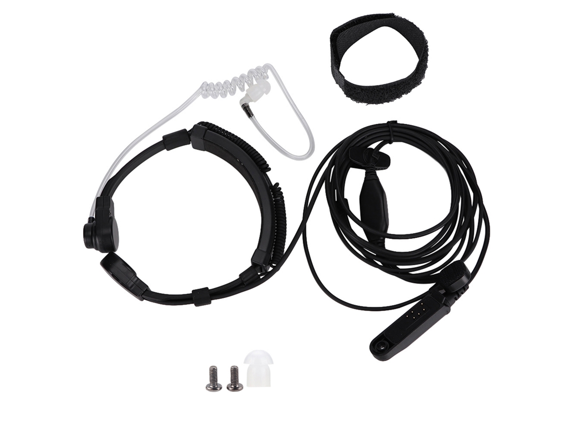 Fone De Ouvido Com Microfone Vibração De Garganta Ptt Para Baofeng Uv Xr A 58 Uv 9r Plus Gt-3wp
