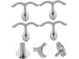 Cabide de Teto com Gancho Duplo, Ganchos para Copos, Cabideiro para Roupas Sob o Armário, Ganchos para Pendurar no Teto, Rusdh BRILVIBERA
