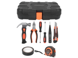 Kit de Ferramentas de Reparo para Casa 9 Peças Alicate Chave de Fenda Fita Isolante Ferramentas Manuais | S/MARCA