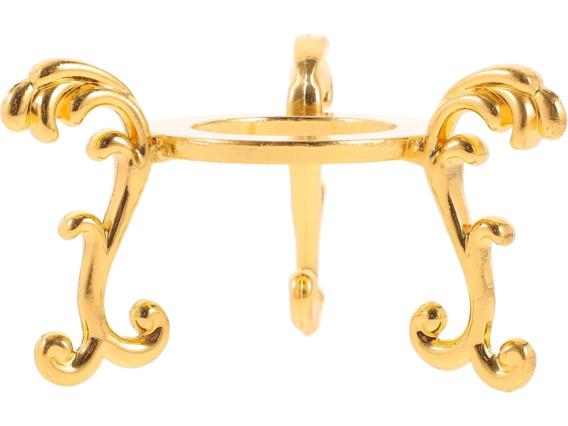 Suporte Metálico Estável Ukcoco Para Esfera De Cristal Transparente 256 Polegadas, Ideal Para Decoração De Casa E