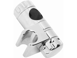 Suporte Para Chuveiro Karlak, Base Ajustável Com Fixação Por Grampo, Superfície Em Abs Galvanizado, Orifício De 25mm Com
