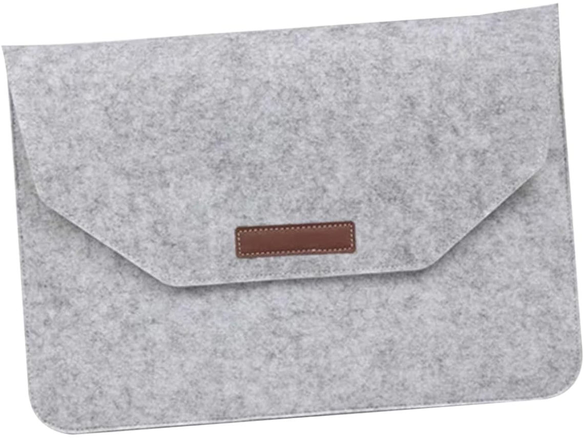Capa Protetora Para Laptop, Bolsa De Feltro Para Laptop, À Prova De Choque, Antiderrapante, Compatível Com Tablets E Notebooks, Cinza. Gokoco