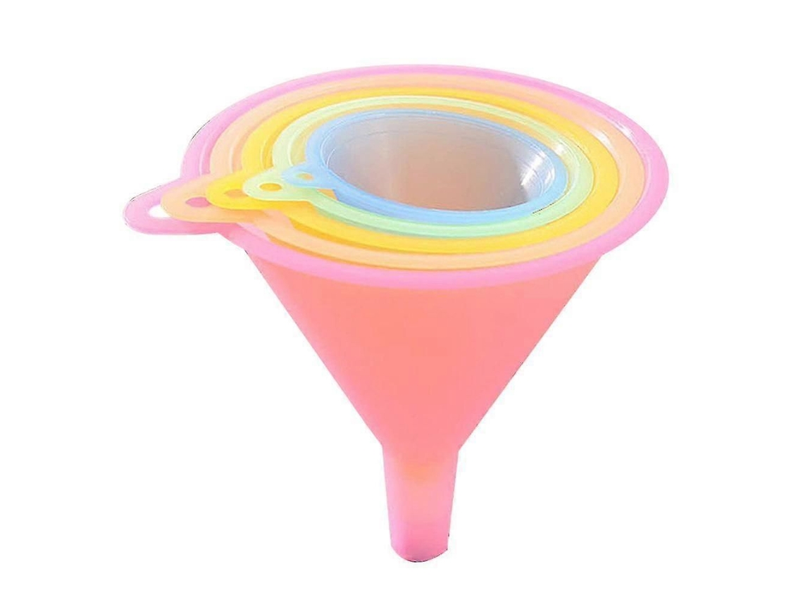 Conjunto De Funis Plásticos De Vários Tamanhos, Boca Larga E Multiuso