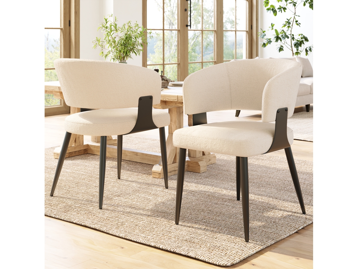 Cadeiras Flanela Bege/cinza , Ergonômicas, Luxo Leve. Ge (2 Un)