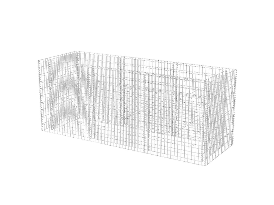 Gabion Raised Bed, Gabion Raised Beds Vidaxl Prateado Aço (270 X 90 X 100 Cm)