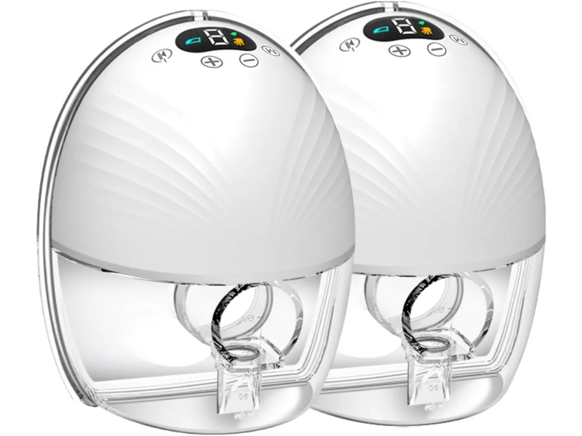 Bomba de Extração de Leite Elétrica Portátil com Visor Lcd, Dupla para Amamentação, 3 Modos e 9 Velocidades, Controle Preciso STELASPLEN