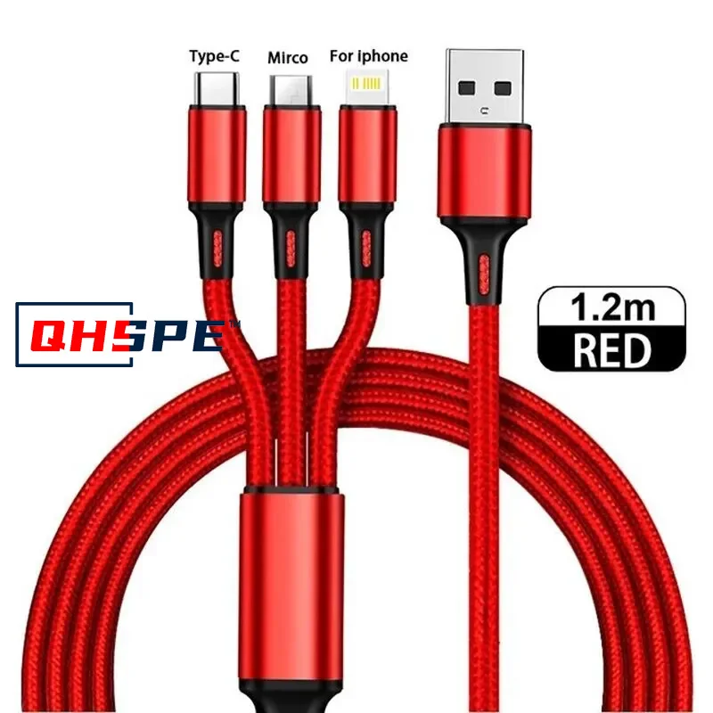 Cabo Usb de 1 Polegada, Cabo de Carregamento Micro usb, Cabo de Carregamento Rápido com Várias Portas Usb AQUAFORGE
