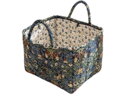 Organizador Feito de Tecido Tingido, Cesto Flores Dobrável, Elegante Recipiente Decorativo com Alças CHABERLU