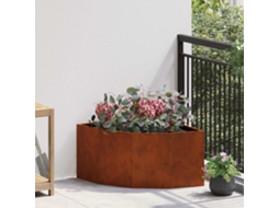 Vidaxl Vaso De Canto Ferro Enferrujado 60 X 60 X 35 Cm Aço Corten
