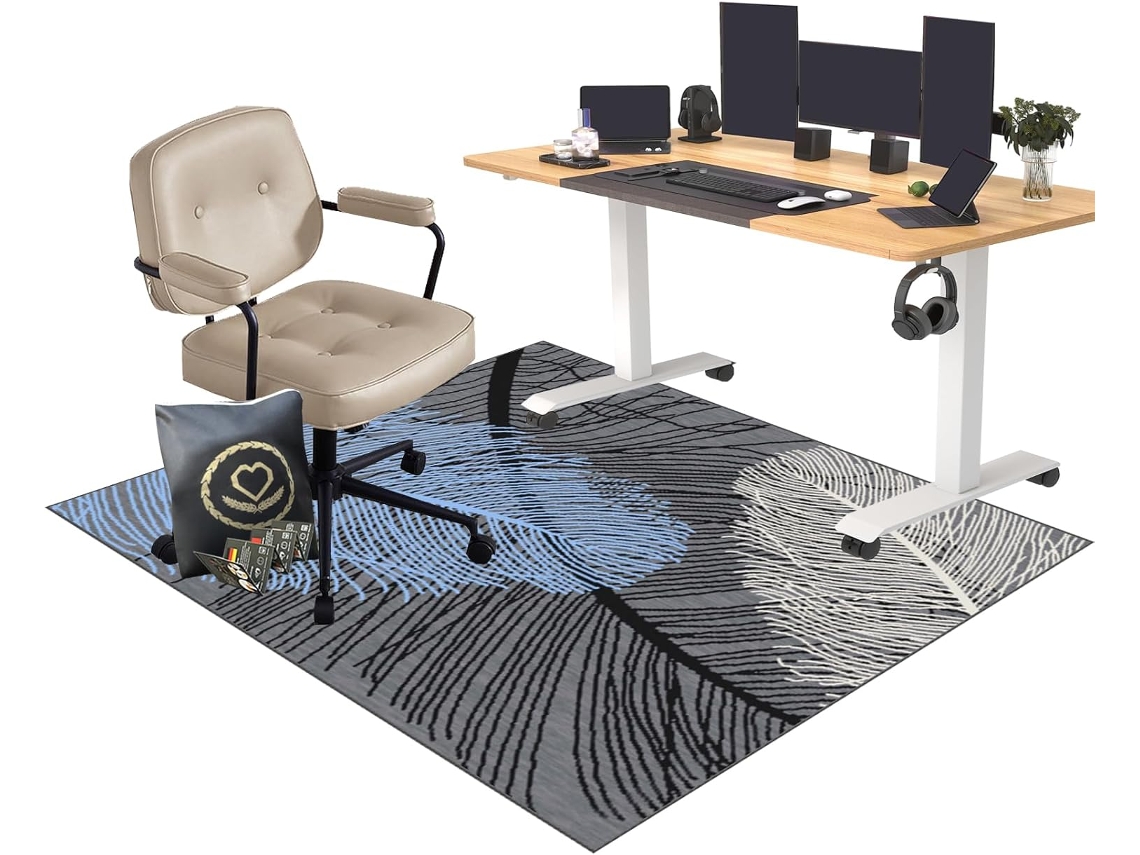 Tapete Protetor Cadeira Gamer Antiderrapante 90 X 120 Cm Piso Chão Cadeiras Escritório, Pisos