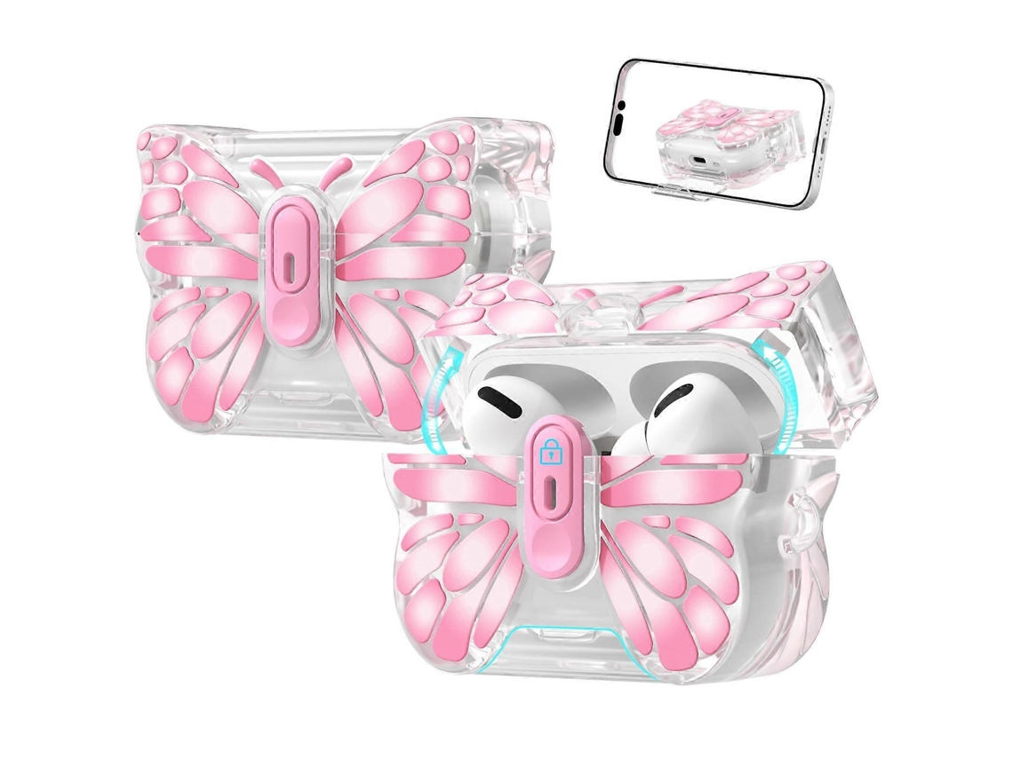 Película protetora transparente para fones de ouvido com interruptor magnético em formato borboleta. GIECY