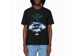Rockinstone Back To The Future Movie Driving Through Black Adult T-shirt Size:s