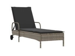 Sun Lounger, Sun Loungers Vidaxl Cinzeto Rattan / Vime (n/a)