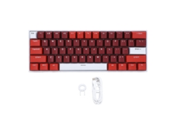 Aetheria teclado Mecânico 61 Teclas Switch Azul Rgb Iluminado Wireless Bt 2.4g Type C Win