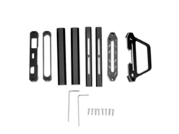 Mali protetor de Transmissor Rc Metal Bracket Superior Inferior para Noble Nb4 Preto