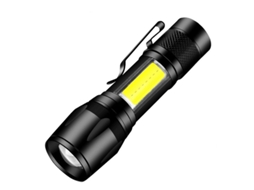 Lanterna Led Recarregável, Preta