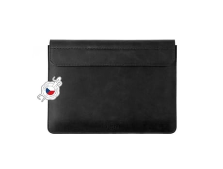 Capinha De Couro Genuíno Fixed Oxford Para Apple Macbook Pro 14, Preto