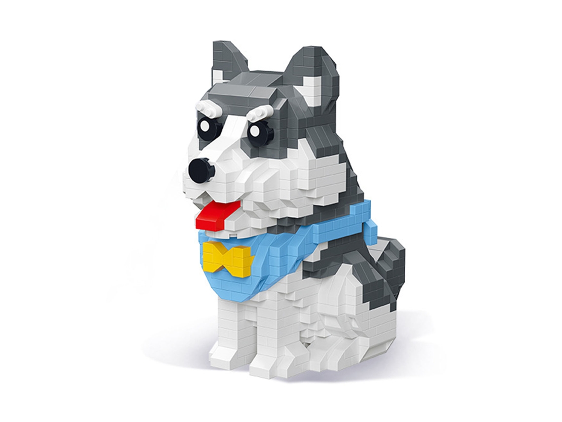 Ats bloques de Construcción Mini Animales Cachorros Con Bufanda Set Educativo de Ladrillos para Fiesta de Cumpleaños