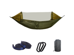 Rede De Acampamento Dupla Portátil Com Mosquiteiro, Alças De Ombro, Rede Para 2 Pessoas Para Viagens, Caminhadas Ao Ar Livre, Piquenique Aquaforge