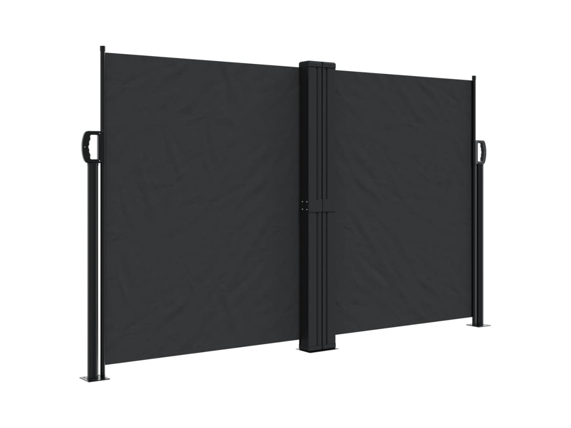 Retractable Side Awning, Retractable Side Awnings Vidaxl Preto Poliéster (140 X 1000 Cm)