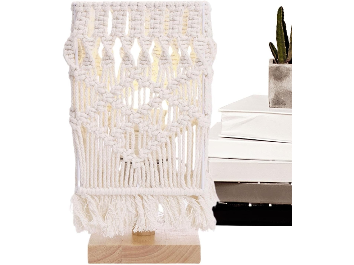 Luminária de mesa genérica, luz noturna decorativa, estilo boho
