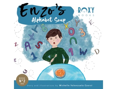 Livro Enzos Alphabet Soup de Michelle Valenzuela Caorsi (Inglês)
