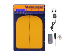 Porão automático Galinheiro com temporizador, sensor de luz e controle remoto.