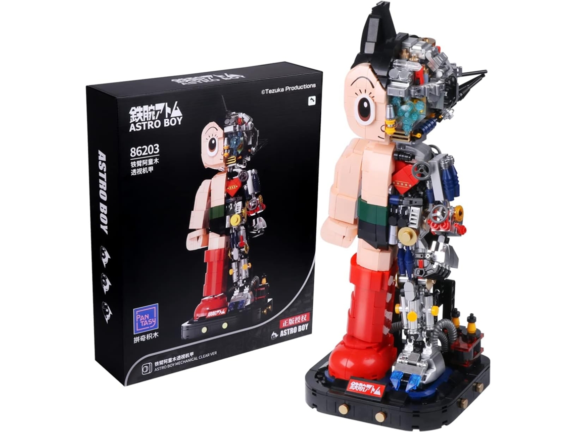 Kit de Construção Colecionável Astro Boy Modelo de Blocos de Construção de Exibição Brinquedo Criativo para Adultos e Crianças 1.258 Peças JEDBESETZT