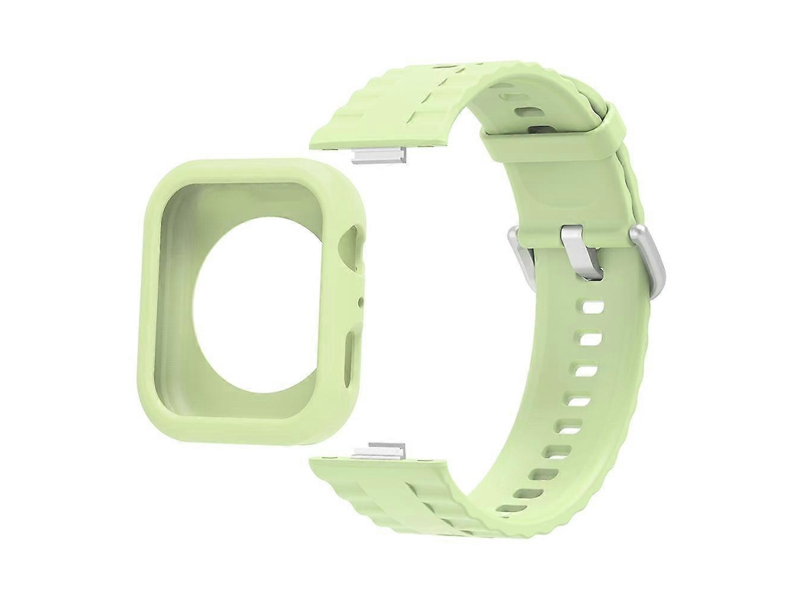 Capa De Silicone Para Relógio Com Pulseira De Silicone Integrada Com Textura Ondulada