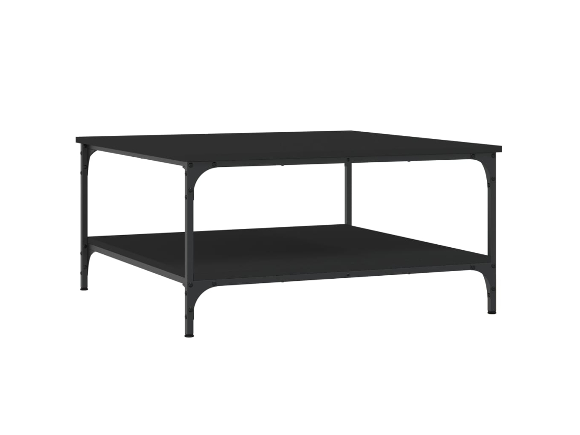 Mesa de centro 80x80x40 cm Madeira Preto MAISON EXCLUSIVE
