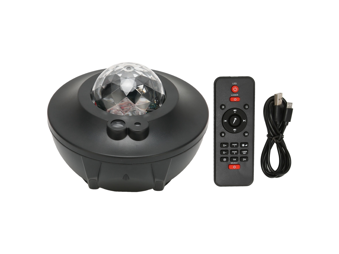 Projetor De Luz Estrela Rgb Com Bluetooth E Controle Remoto Para Ambiente Romântico E Relaxante