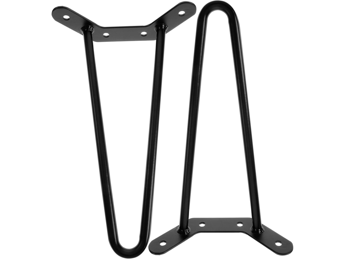 2 Peças De Pés Mesa Resistentes Em Formato Grampo Cabelo Para Móveis Diy, Pés Laterais De Mesa Centro