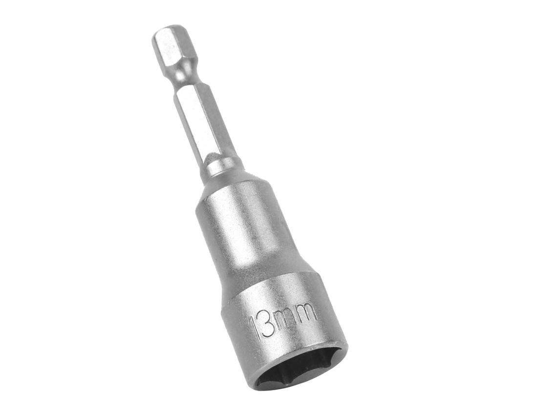 5 Peças Adaptador De Broca Magnético De Aço Para Parafusadeira Elétrica, Soquete Hexagonal 13mm
