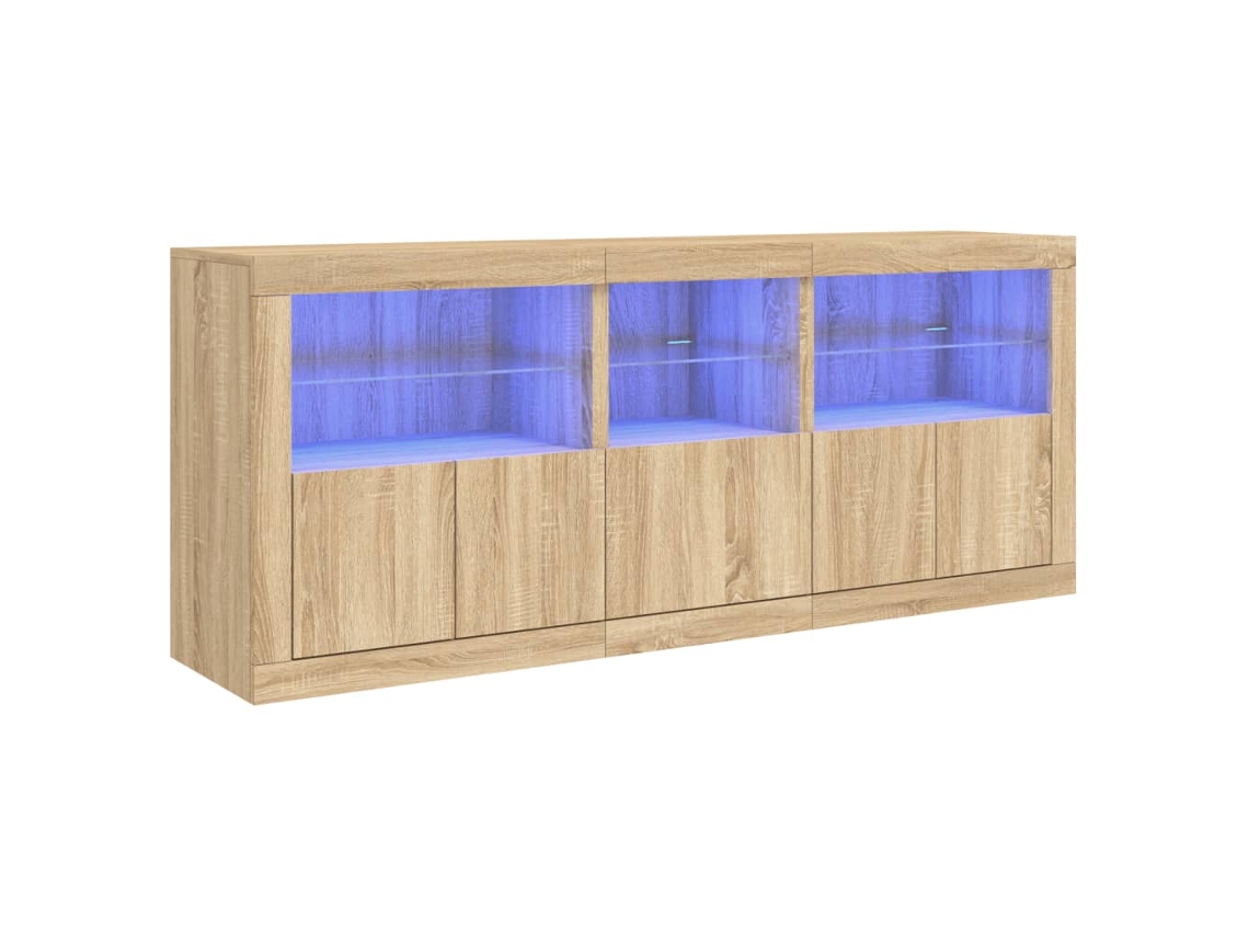 Sideboard, Sideboards Vidaxl Marrom Madeira Processada (n/a)