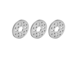 Engrenagem De Dente Reto Laxiscreed Com 4 Buracos Oblongos E 12 Redondos, Módulo 0.8