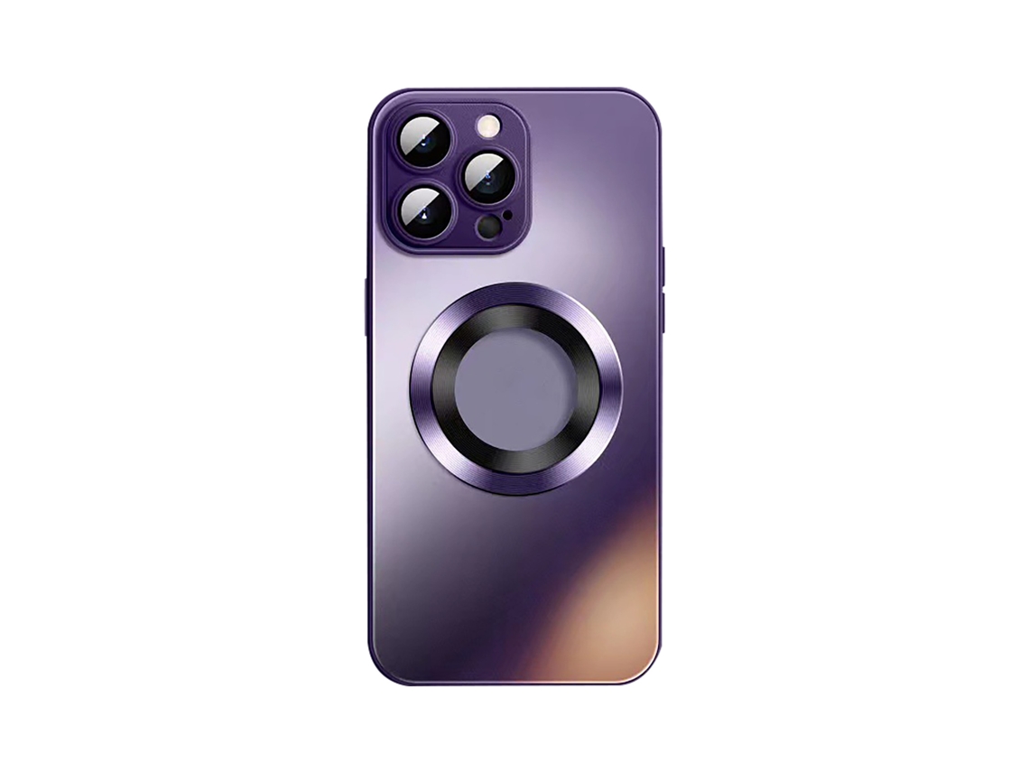 Capa de Celular com Filme de Lente e Magnético para iPhone 14 Pro EOOCOO