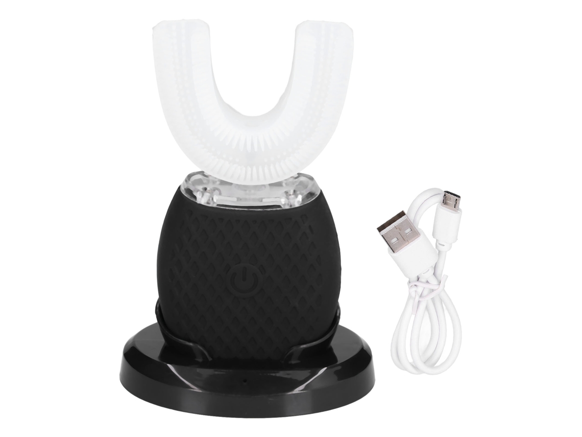 Escova de Dentes Elétrica Ultrassônica Automática U Shaped 360° Brancamento com Carga Usb