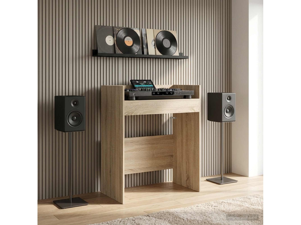 Vidaxl Mesa De Dj Carvalho Sonoma 82 X 45 X 102 Cm