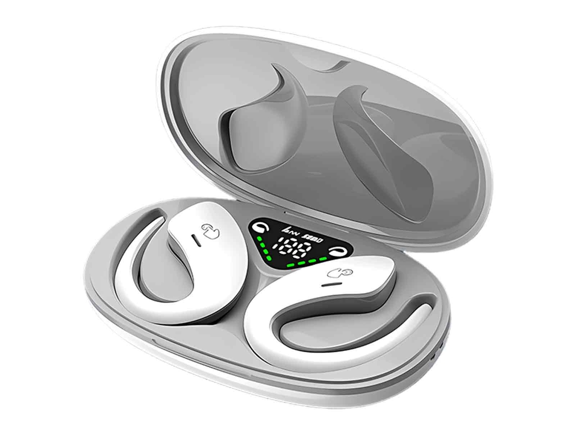 Fones De Ouvido Esportivos Bluetooth Com Condução Óssea, À Prova D'água Ipx5, Com Microfone E Qualidade De Chamada Hd.