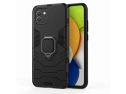 Capa Protetora Resistente A Impactos Em Pc + Tpu Para Samsung Galaxy A03 (versão Europeia) Com Suporte De Anel Magnético.