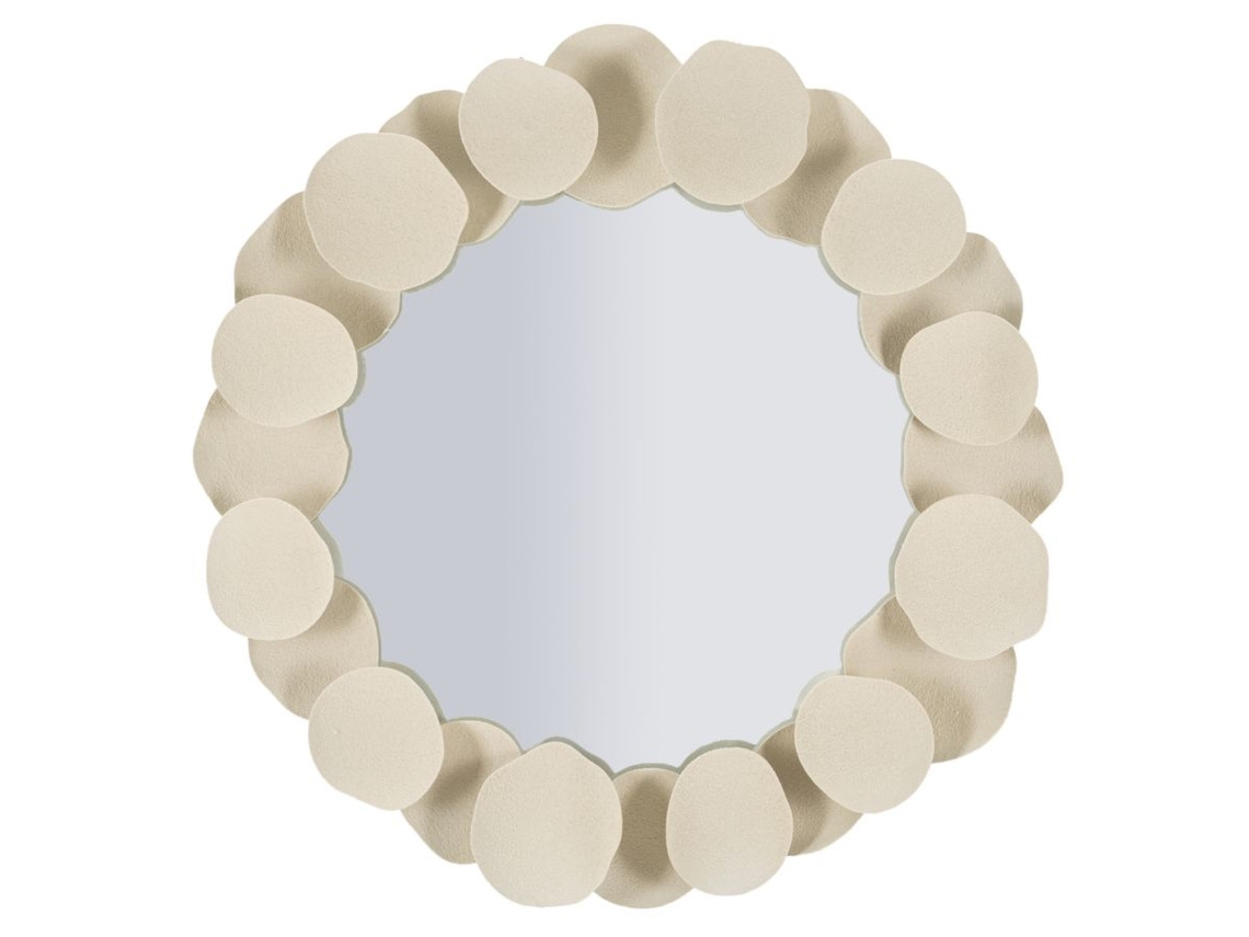 Espelho com moldura Mf780, metal, bege, 85x7,5x85 cm, Epikasa