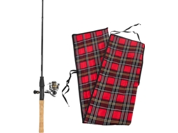 Bolsa Para Varas Pesca - Capa Protetora 4 Compartimentos Estojo 84 Centímetros Ideal Barco, Praia