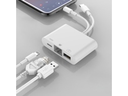 3 em 1 usb c / type c 8 pinos e adaptador de interface para carregamento XIAOMOYU