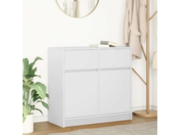 Vidaxl Aparador C/ Gaveta 80x34x76 Cm Derivados De Madeira Branco